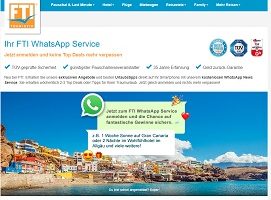 Gran Canaria Reise Gewinnspiel, FTI Gewinnspiel