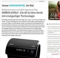 Omron Blutdruckmessgerät Gewinnspiel, Paradisi Gewinnspiel