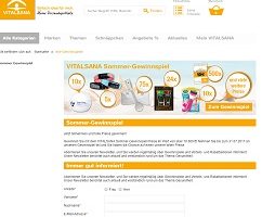 Vitalsana Gewinnspiel