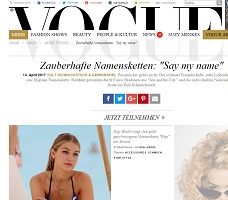 Vogue Gewinnspiel