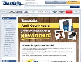 Westfalia Gewinnspiel
