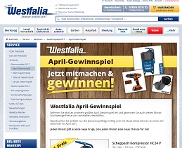 Westfalia Gewinnspiel