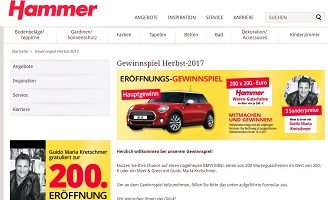 BMW Mini Auto Gewinnspiel