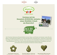 Bauernhof Kurzurlaub Gewinnspiel, Heumilch Gewinnspiel