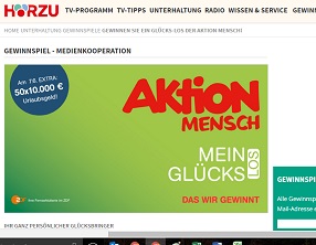 Hörzu Gewinnspiel