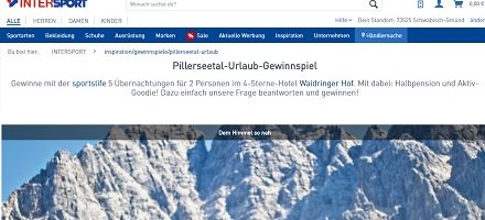 Intersport Gewinnspiel