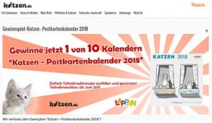 Katzen.de Gewinnspiel