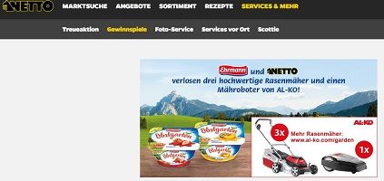 Netto Supermarkt Gewinnspiel