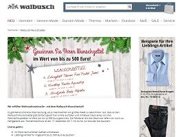 Walbusch Wunschzettel Gewinnspiel