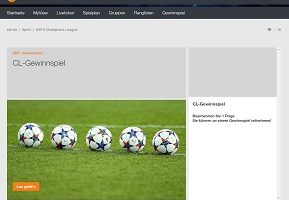 ZDF Champions League Gewinnspiel