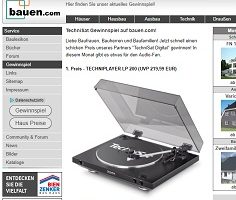 TechniSat Plattenspieler Gewinnspiel