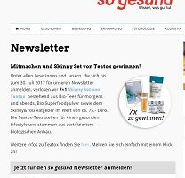 so gesund Gewinnspiel