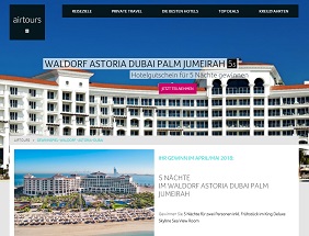 Dubai Urlaub Gewinnspiel, Airtours Gewinnspiel