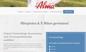 Alma Gewinnspiel