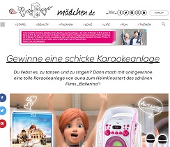 Mädchen Gewinnspiel