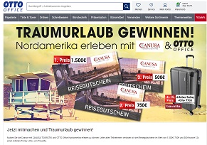 Canusa Reise-Gutschein Gewinnspiel, Otto Office Gewinnspiel