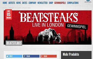Beatsteaks Konzert Gewinnspiel