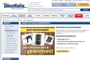 Westfalia Gewinnspiel