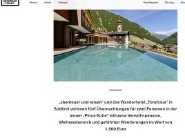 abenteuer und reisen Gewinnspiel