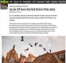 Red Bull District Ride VIP Gewinnspiel