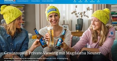 Magdalena Neuner Gewinnspiel, Erdinger Gewinnspiel