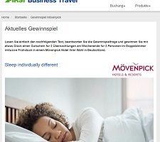 Mövenpick Hotel Gewinnspiel