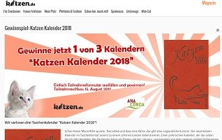 Katzen.de Gewinnspiel