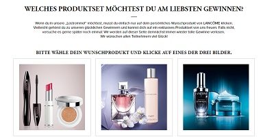 Lancome Produkt-Set Gewinnspiel