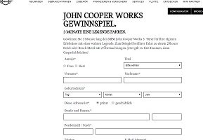 Mini John Cooper Works Gewinnspiel
