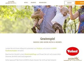 Familienurlaub Gewinnspiel, Nudossi Gewinnspiel