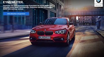 BMW 1er Gewinnspiel, BMW Gewinnspiel