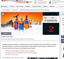 Mammut Outdoor-Outfit Gewinnspiel