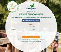 Center Parcs Gewinnspiel