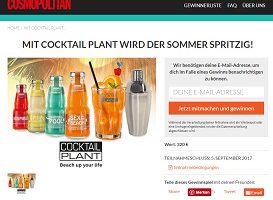 Cocktail Plant Cocktail-Set Gewinnspiel