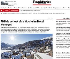 Hotel Monopol Gewinnspiel