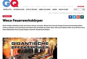 Weco Feuerwerk Gewinnspiel