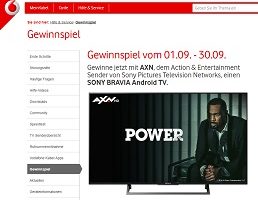 Sony Android TV Gewinnspiel