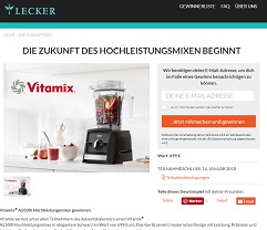 Vitamix Mixer Gewinnspiel, Lecker Gewinnspiel