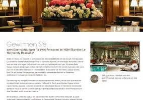 Hôtel Barrière Le Normandy Deauville Gewinnspiel