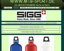 Sigg Trinkflasche Gewinnspiel
