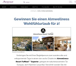 Lesachtal Urlaub Gewinnspiel, Marionnaud Gewinnspiel