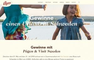 Schweden Reise Gewinnspiel, Pagen Gewinnspiel