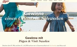 Schweden Reise Gewinnspiel, Pagen Gewinnspiel