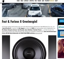 Auna Subwoofer Coloss Gewinnspiel