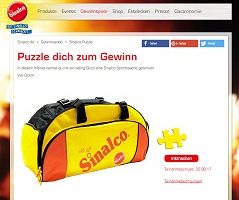 Sinalco Sporttasche Gewinnspiel