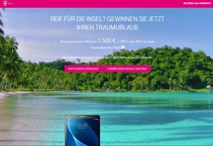 Telekom Reisegutschein Gewinnspiel