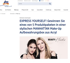 Manhatten Produkt-Paket Gewinnspiel