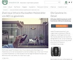 AEG Terrassenheizstrahler Gewinnspiel