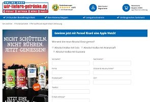 Apple Watch Gewinnspiel wir-liefern-getraenke Gewinnspiel