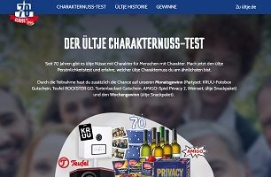 Ültje 70 jahre Gewinnspiel, Ültje Gewinnspiel